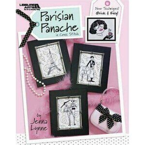 Cross Stitch Leisure Arts Parisian Panache Pattern Book 3876 Jenna Lynne 2004